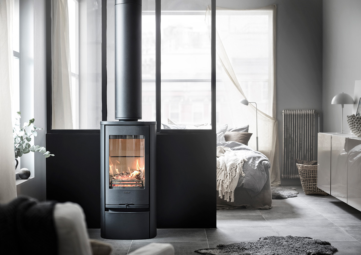 Foto: Contura 810 Style grijs houtkachel 2