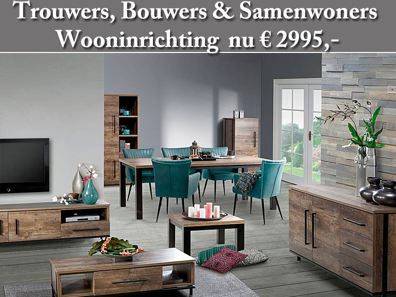 Complete woonset meubels - woonkamer - WONEN.nl