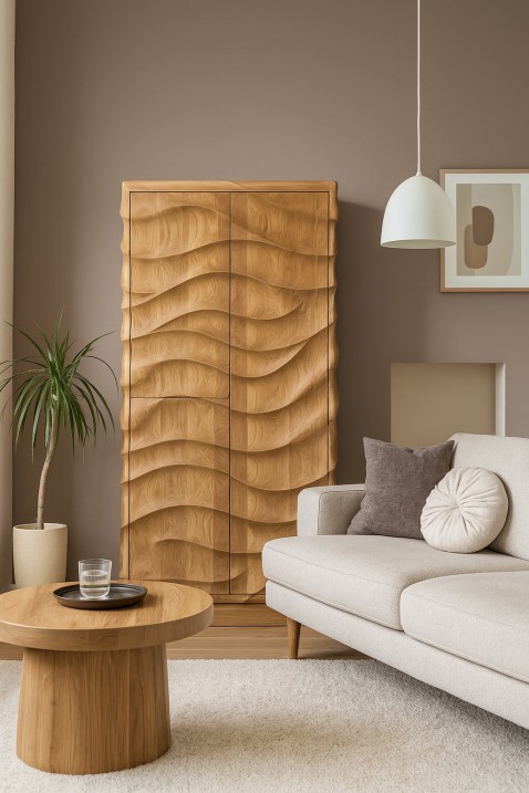 Foto : Uniek handgemaakte meubels van massief teakhout – Nyawa van Sventerior ademt de Japandi woonstijl