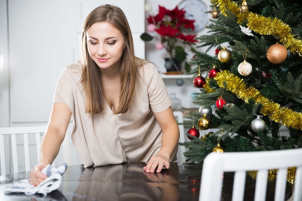 Foto: kersttafelschoonmaken