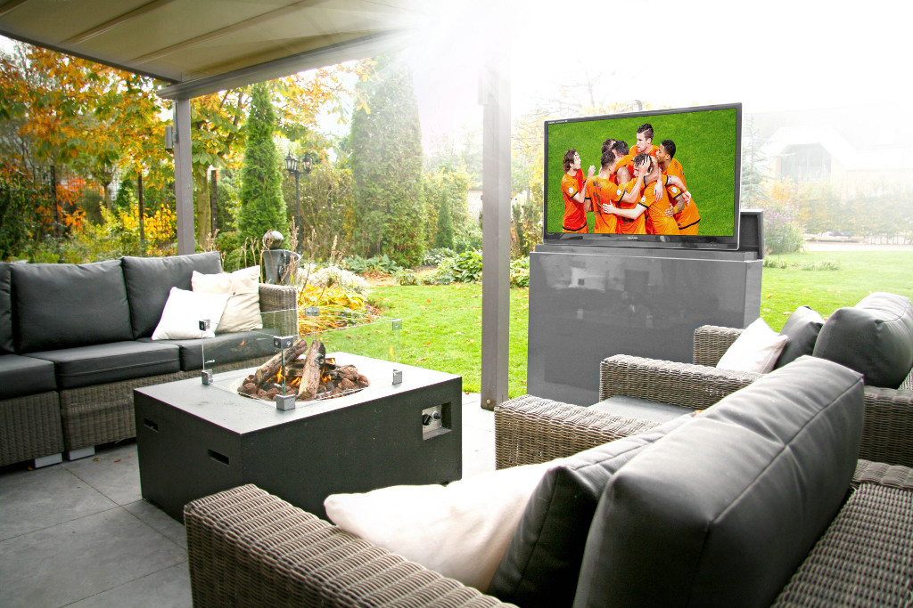 terras Aanhankelijk Ijsbeer Regenbestendig outdoor tv-meubel Audipack: de GardenView - Nieuws - Wonen.nl