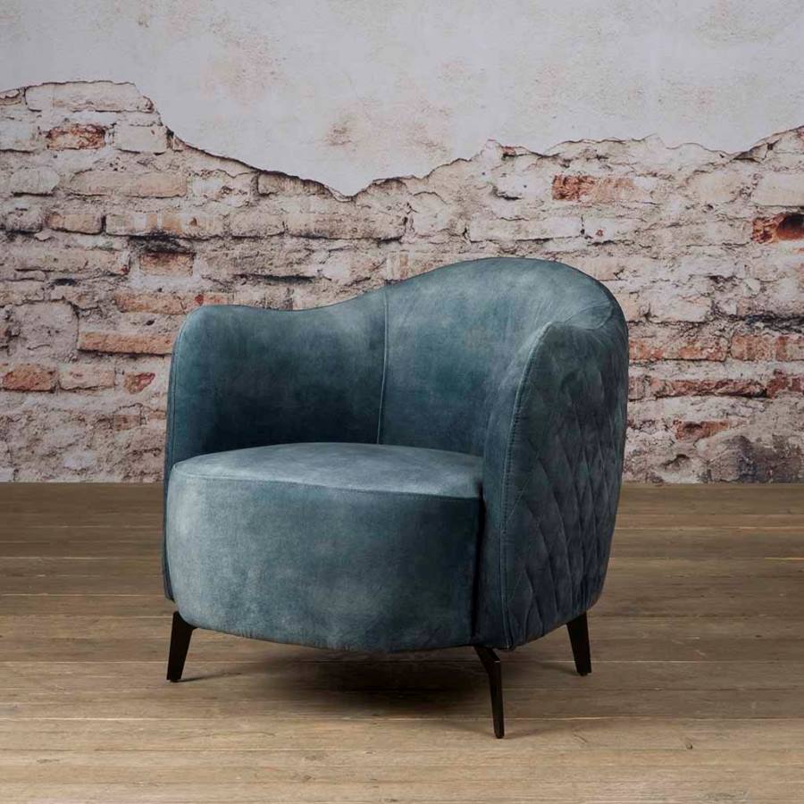 Foto: Bondo blauw fauteuil