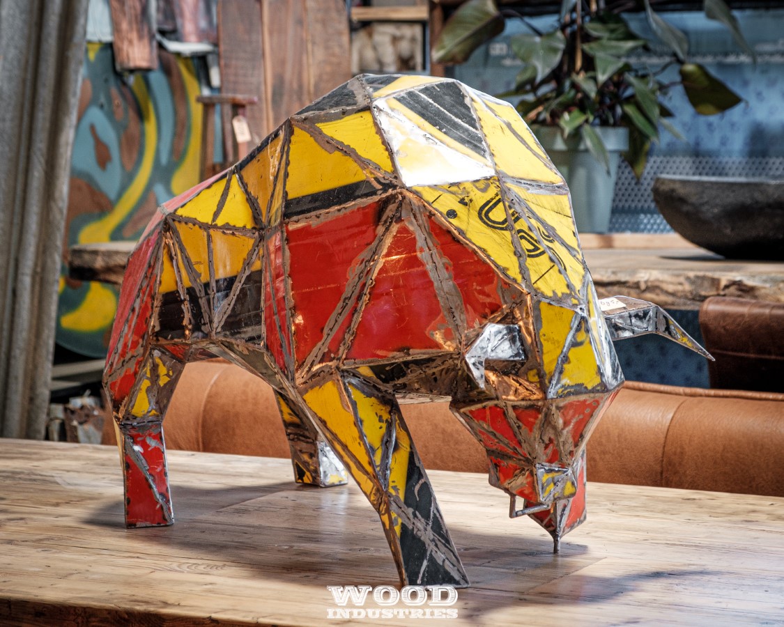 Foto : Pop art metalen stier