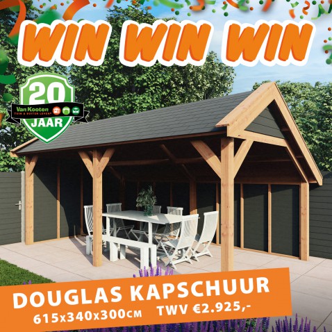 Foto : Win een fantastische Douglas kapschuur tijdens ons 20-jarig jubileum!