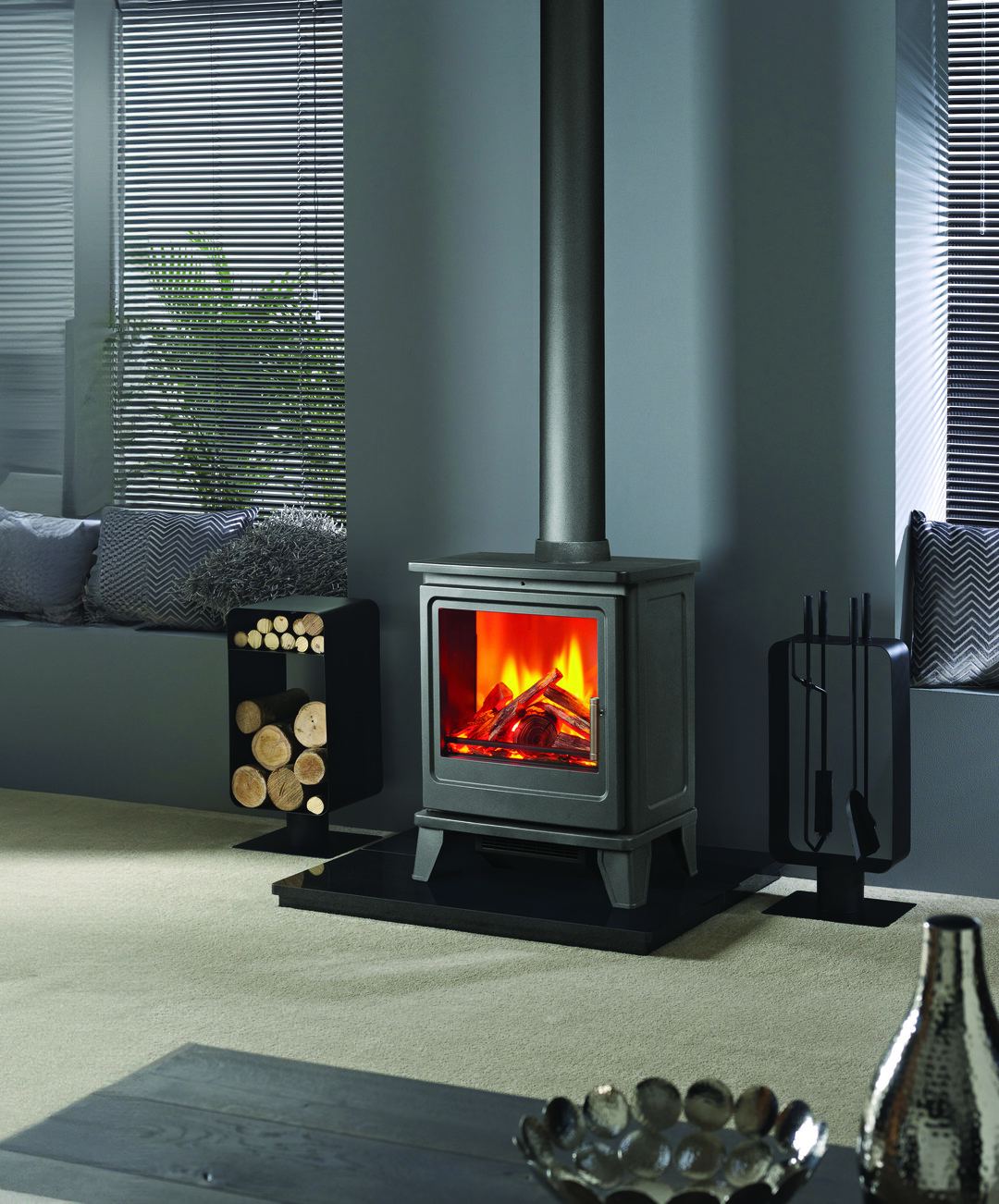 Foto: Solution Blackthorn Stove   model grijs