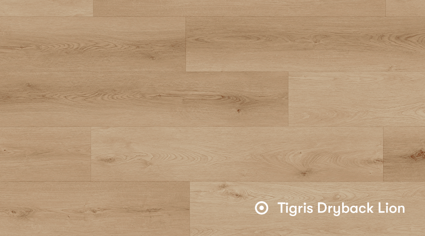 Foto: Parquetvinyl Tigris Dryback Lion  Middel 