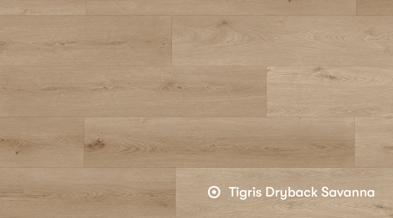 Foto: Parquetvinyl Tigris Dryback Savanna  Middel 