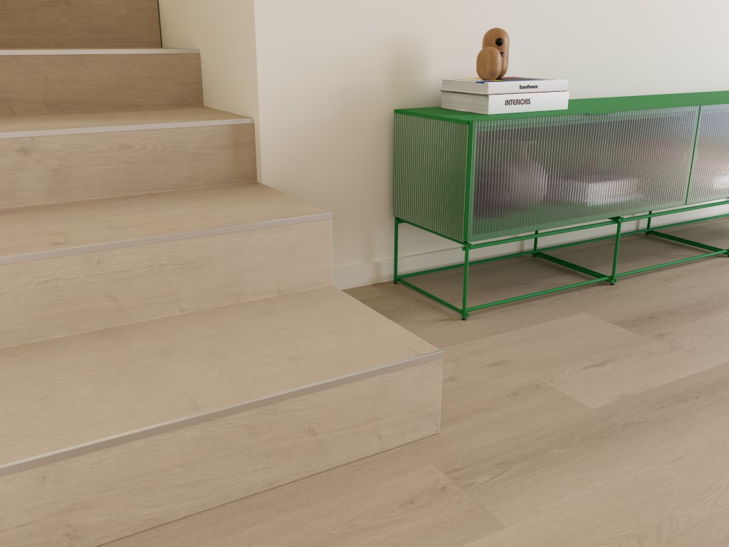 Foto: Parquetvinyl trapprofiel detail  Middel 