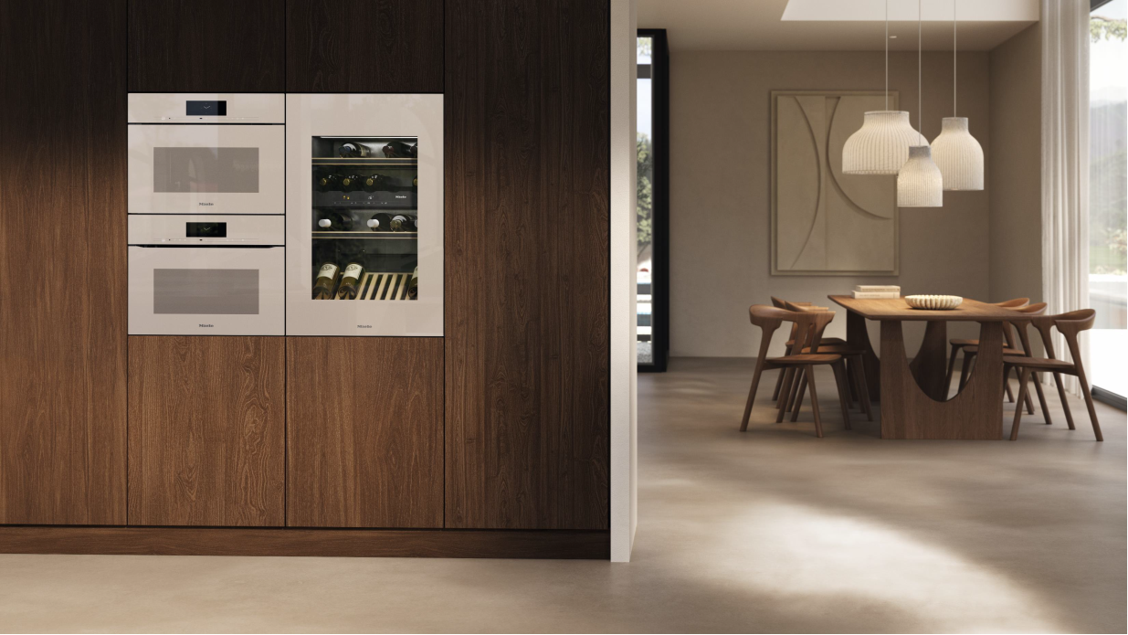 Foto: Miele keukenapparatuur pearl beige tieleman keukens 1