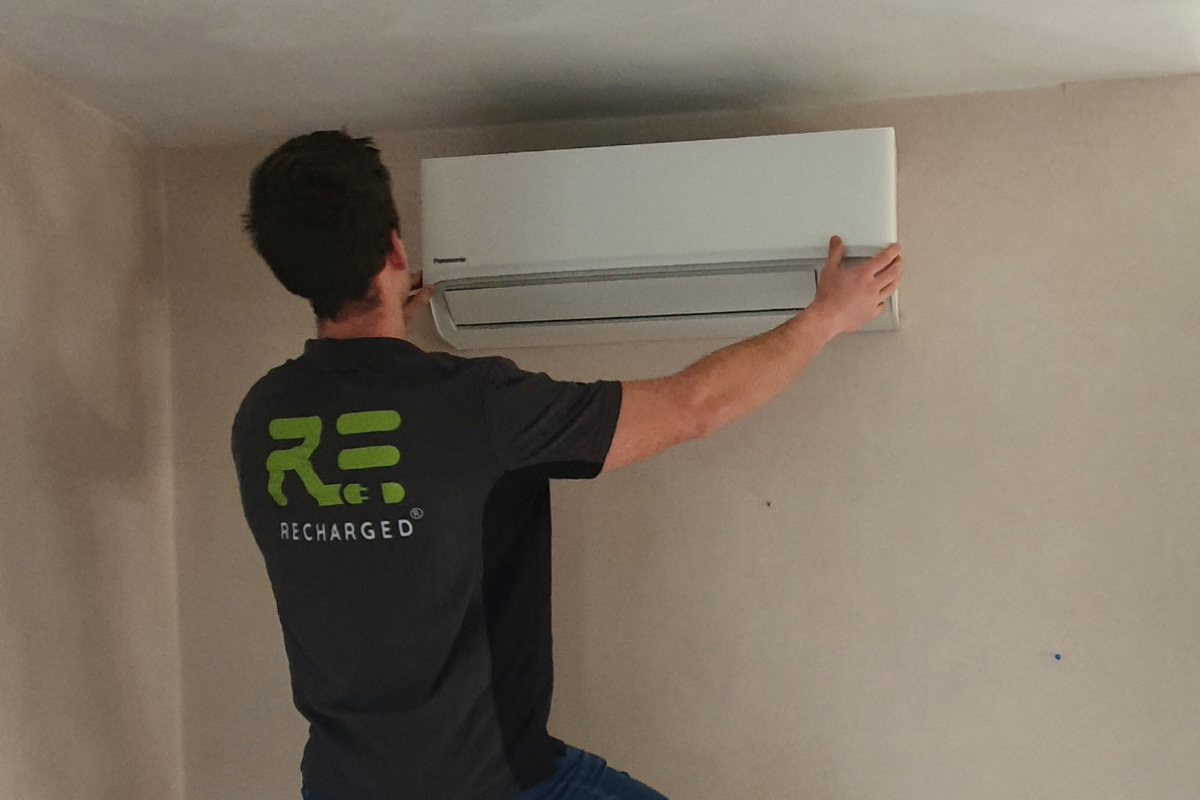 Foto: Panasonic airco installatie door Recharged