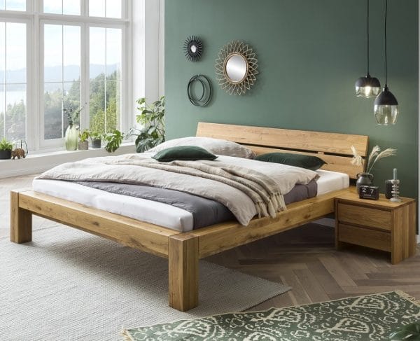 Foto : BB-Line 200 massief eiken houten bed