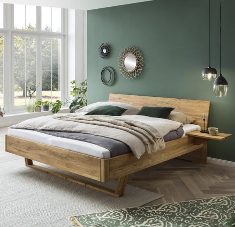 Foto : BB-Line 300 massief eiken houten bed